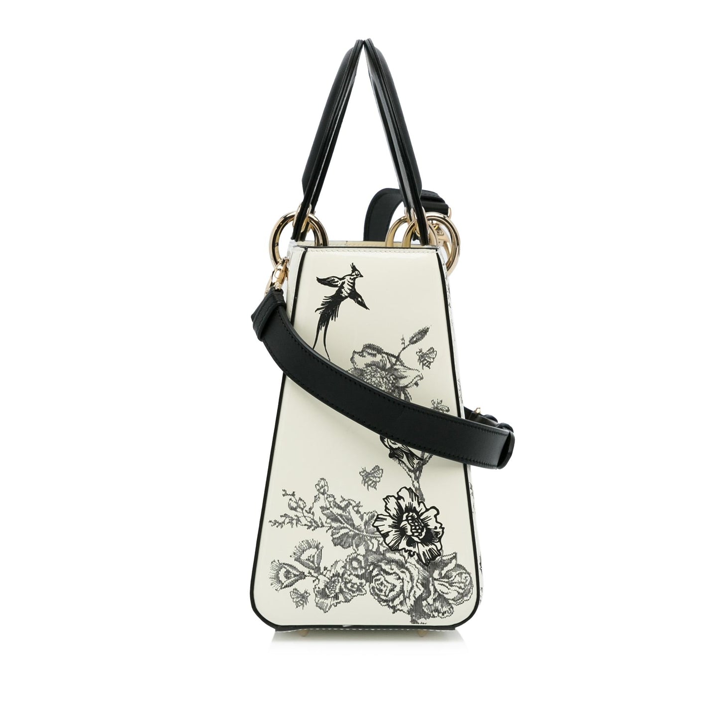 Dior Medium Patent Toile de Jouy Lady Dior (SHG-srQnuo)