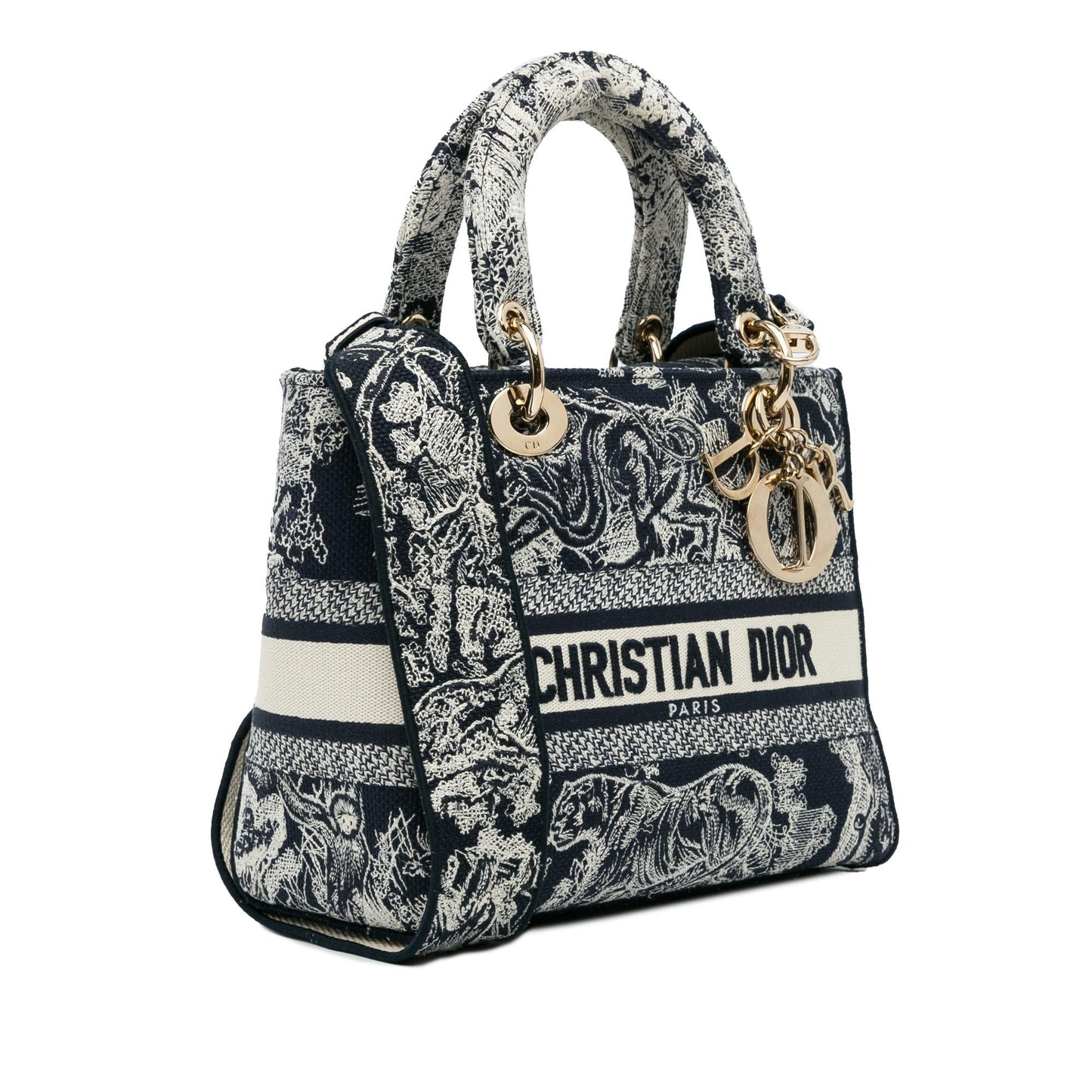 Dior Medium Toile de Jouy Lady D-Lite (SHG-fxD3ux)