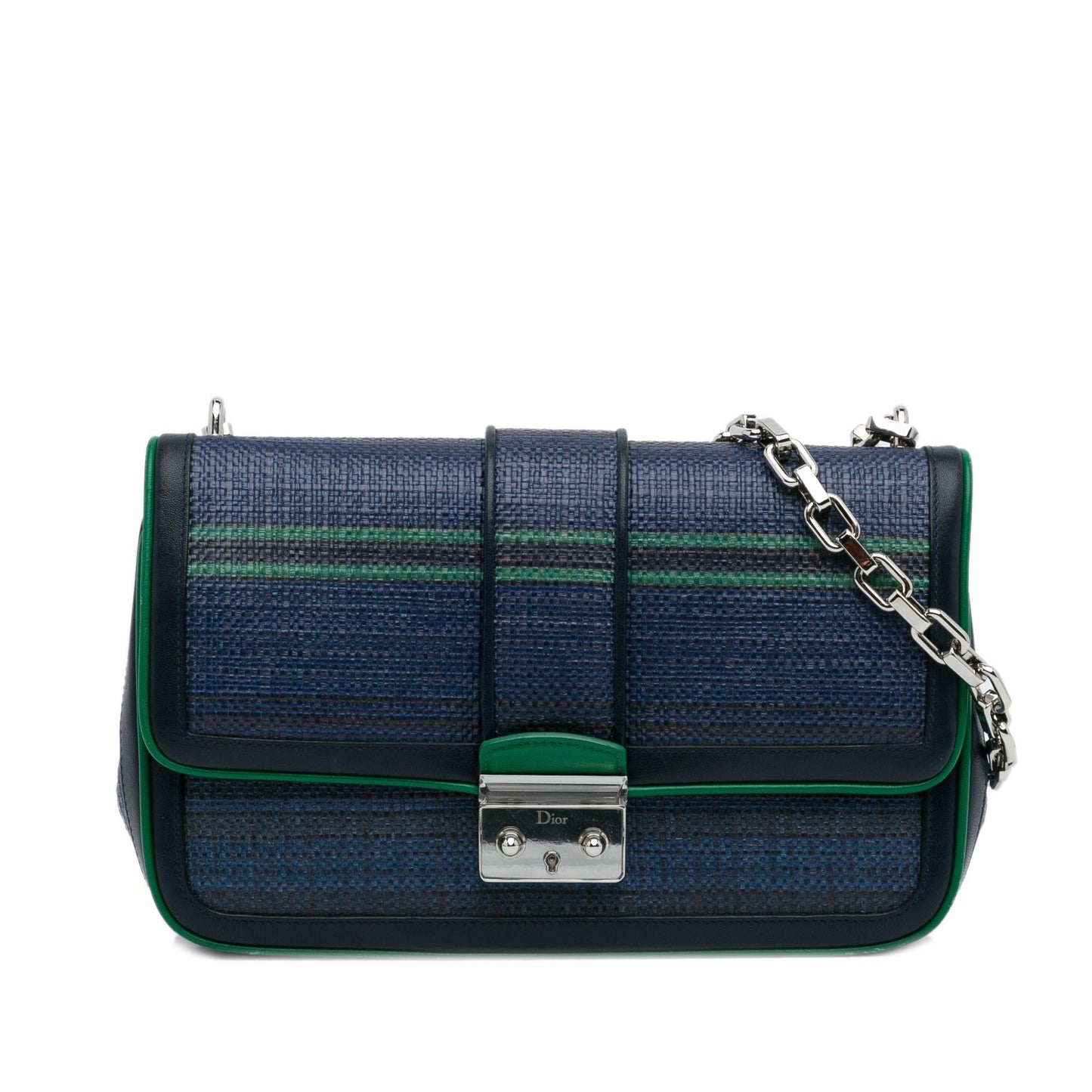Dior Medium Tricolor Raffia Miss Dior Flap Bag (SHG-F8E2uQ)