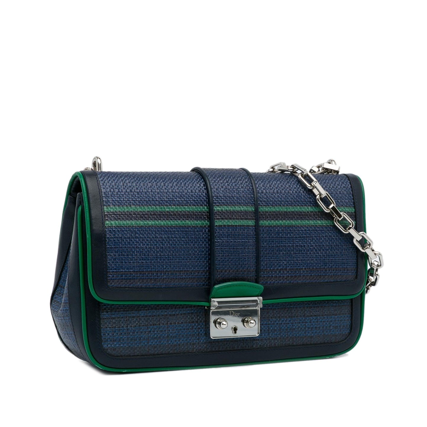 Dior Medium Tricolor Raffia Miss Dior Flap Bag (SHG-F8E2uQ)
