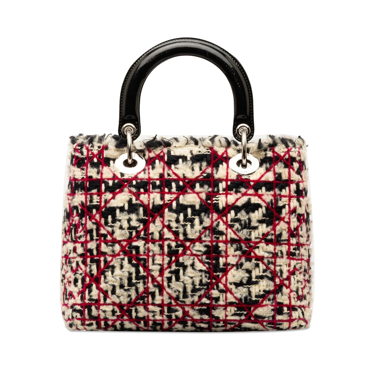 Dior Medium Tweed Cannage Lady Dior (SHG-5klf6u)