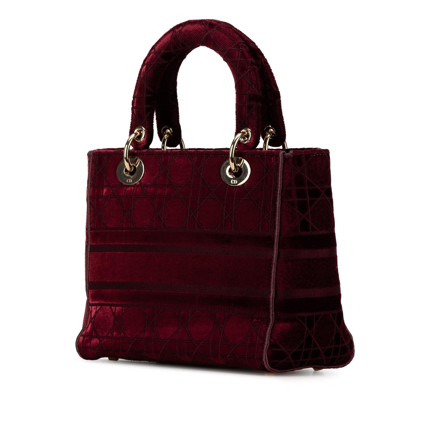 Dior Medium Velvet Cannage Lady D Lite (SHG-vVGDNO)