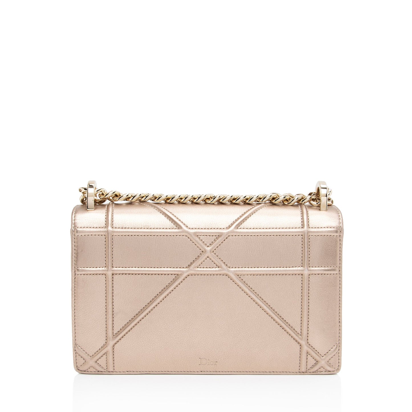 Dior Metallic Calfskin Diorama Medium Shoulder Bag (SHF-PdJzO1)