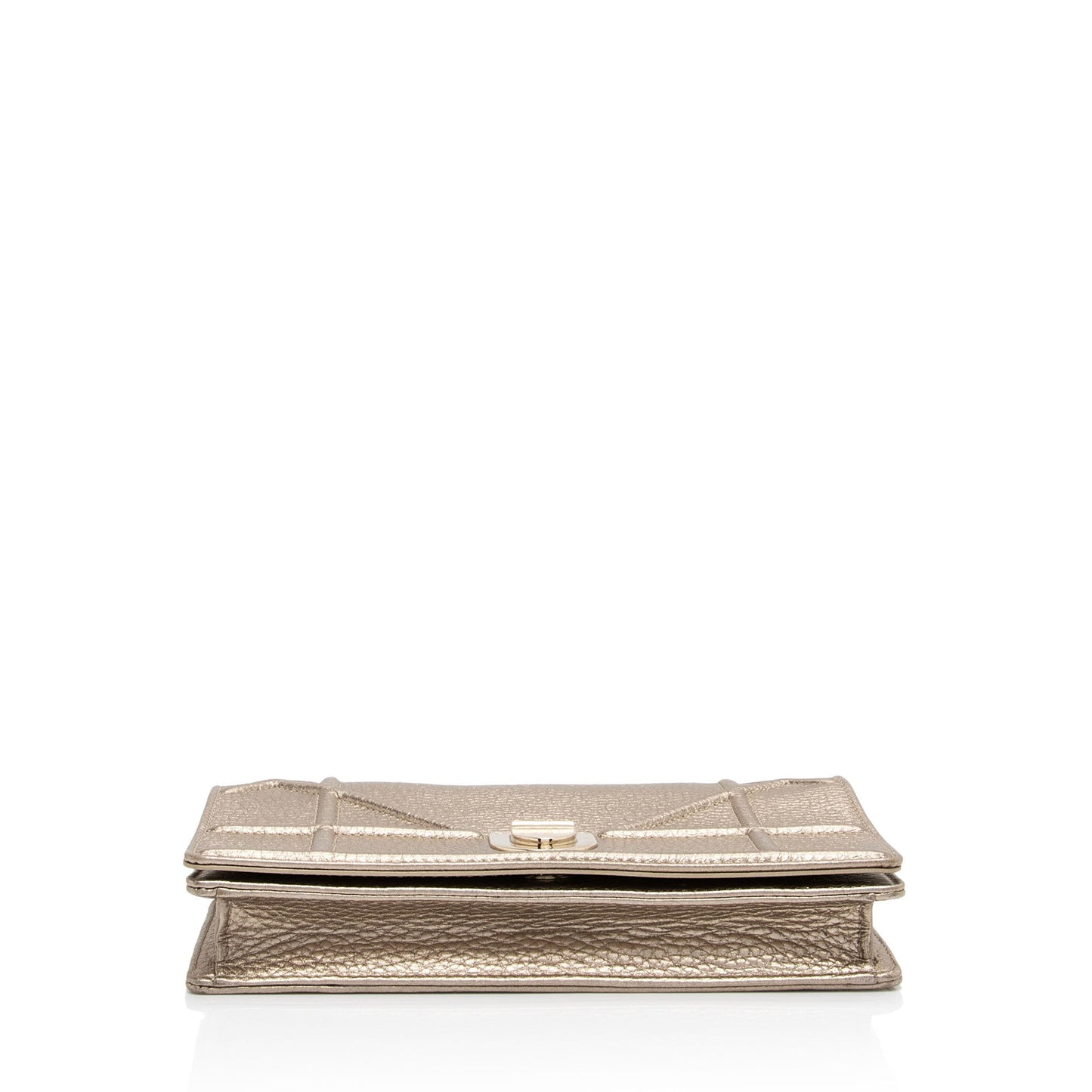 Dior Metallic Calfskin Diorama Wallet on Chain (SHF-fyOwgL)