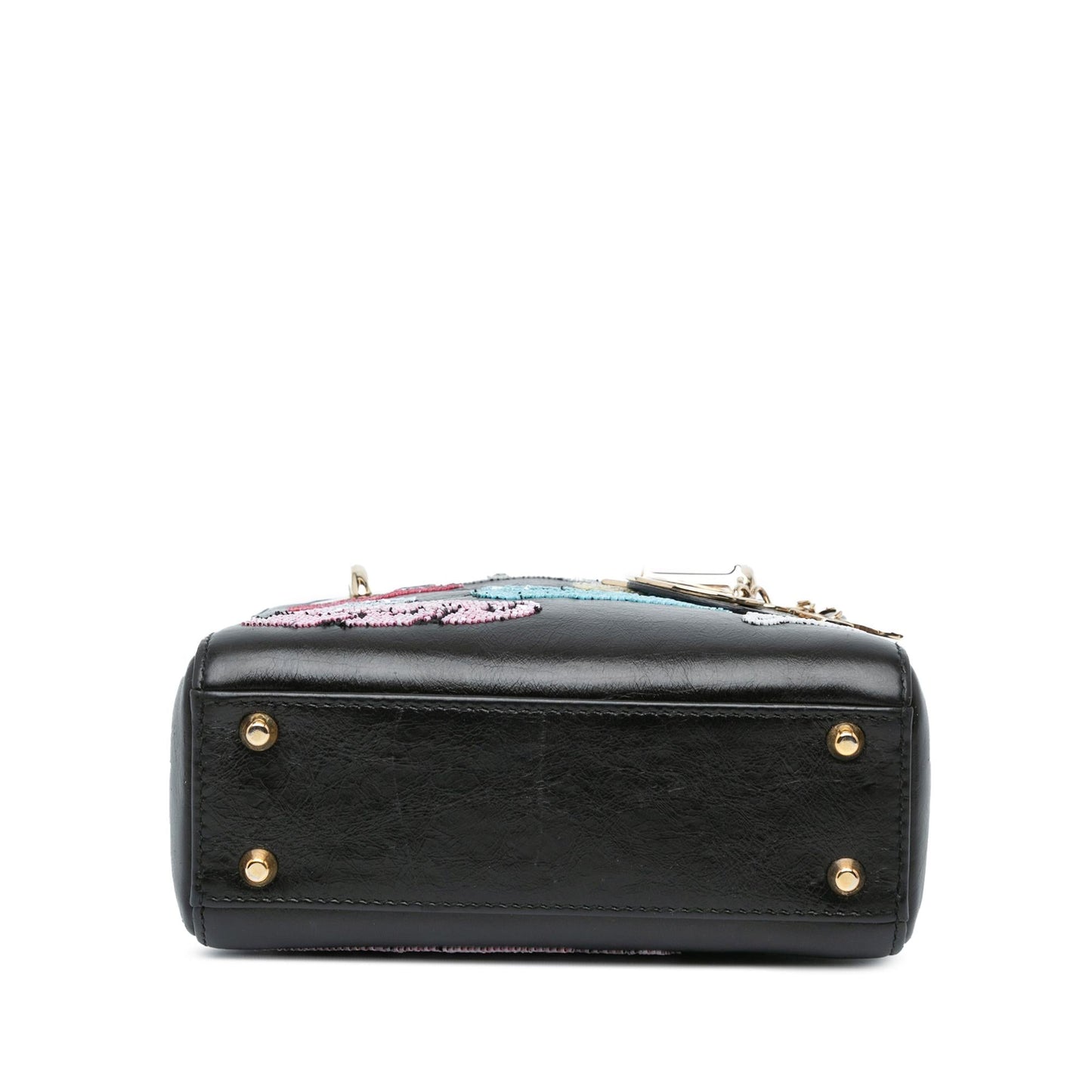 Dior Mini Beaded Calfskin Lady Dior (SHG-w6rAdL)