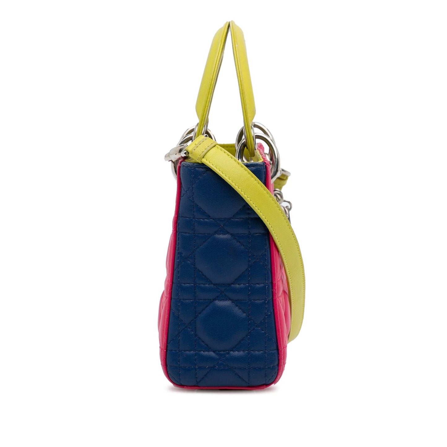 Dior Mini Lambskin Cannage Lady Dior Tricolor (SHG-mXgK8D)
