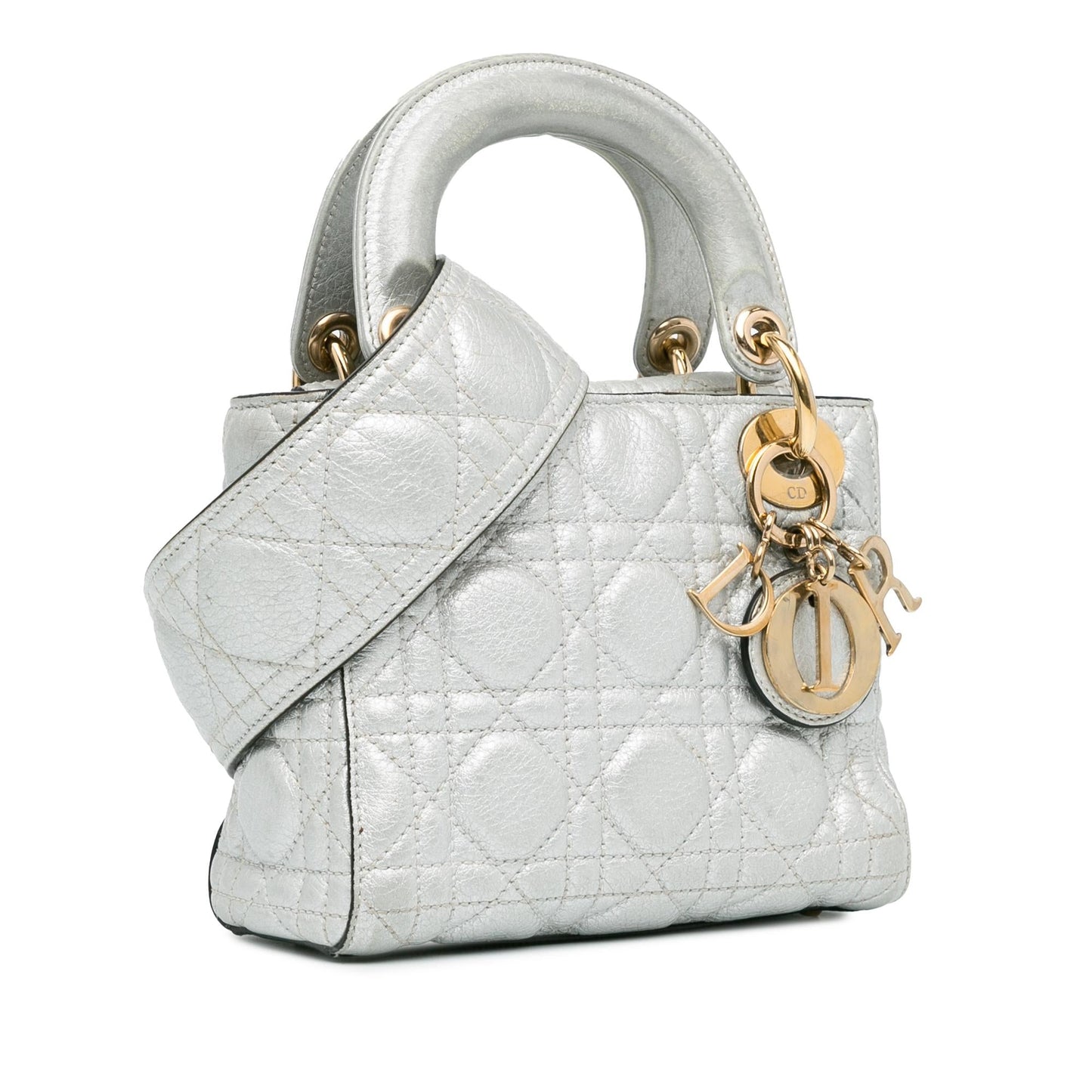 Dior Mini Lambskin Cannage Lady Dior (SHG-VMnf5t)