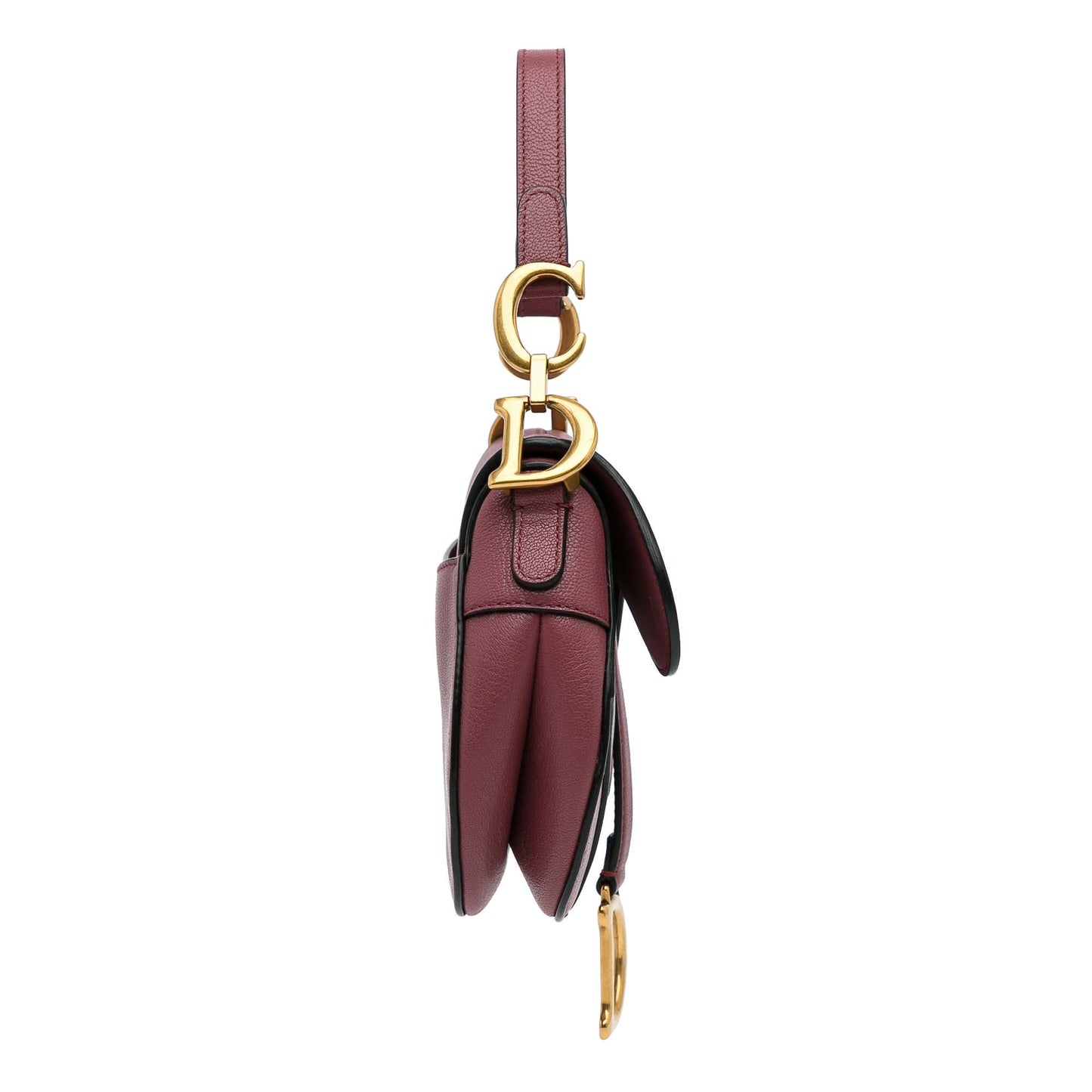 Dior Mini Leather Saddle Bag (SHG-WU9mOF)