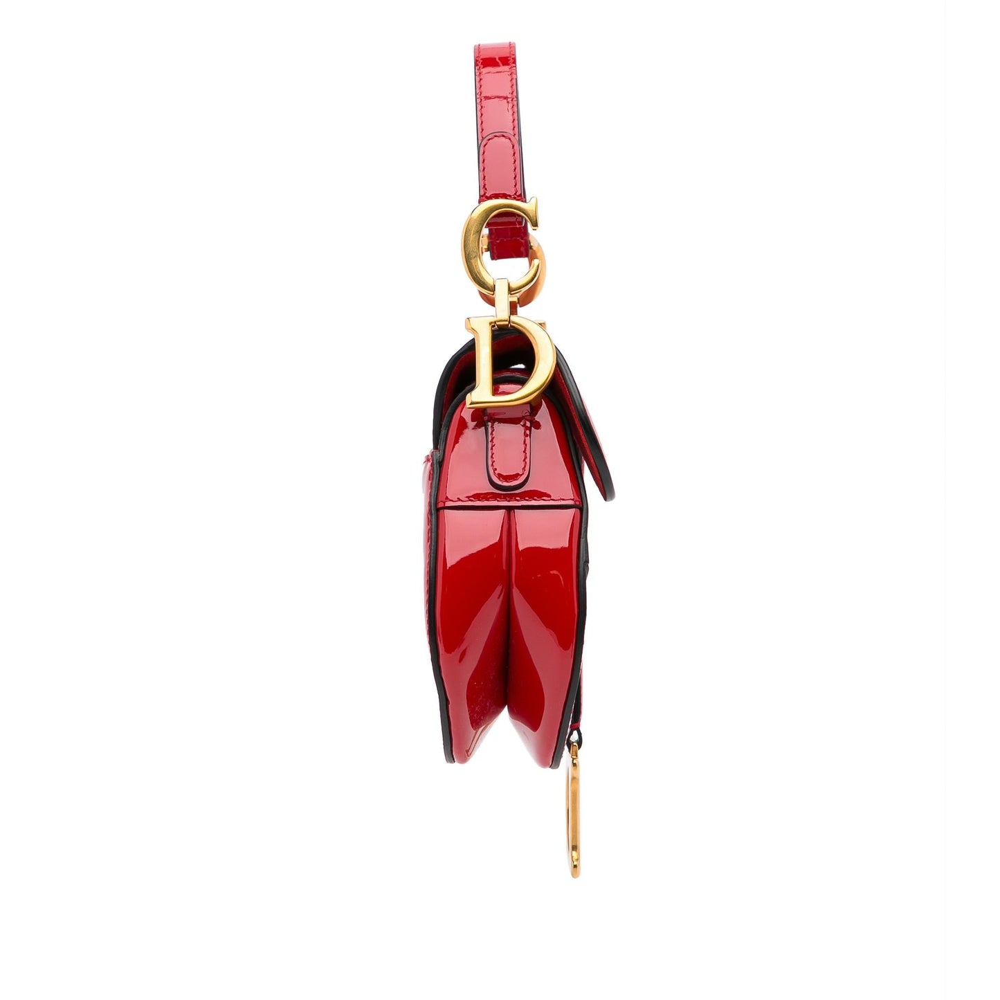 Dior Mini Saddle Patent Shoulder Bag (SHG-sOcB1B)