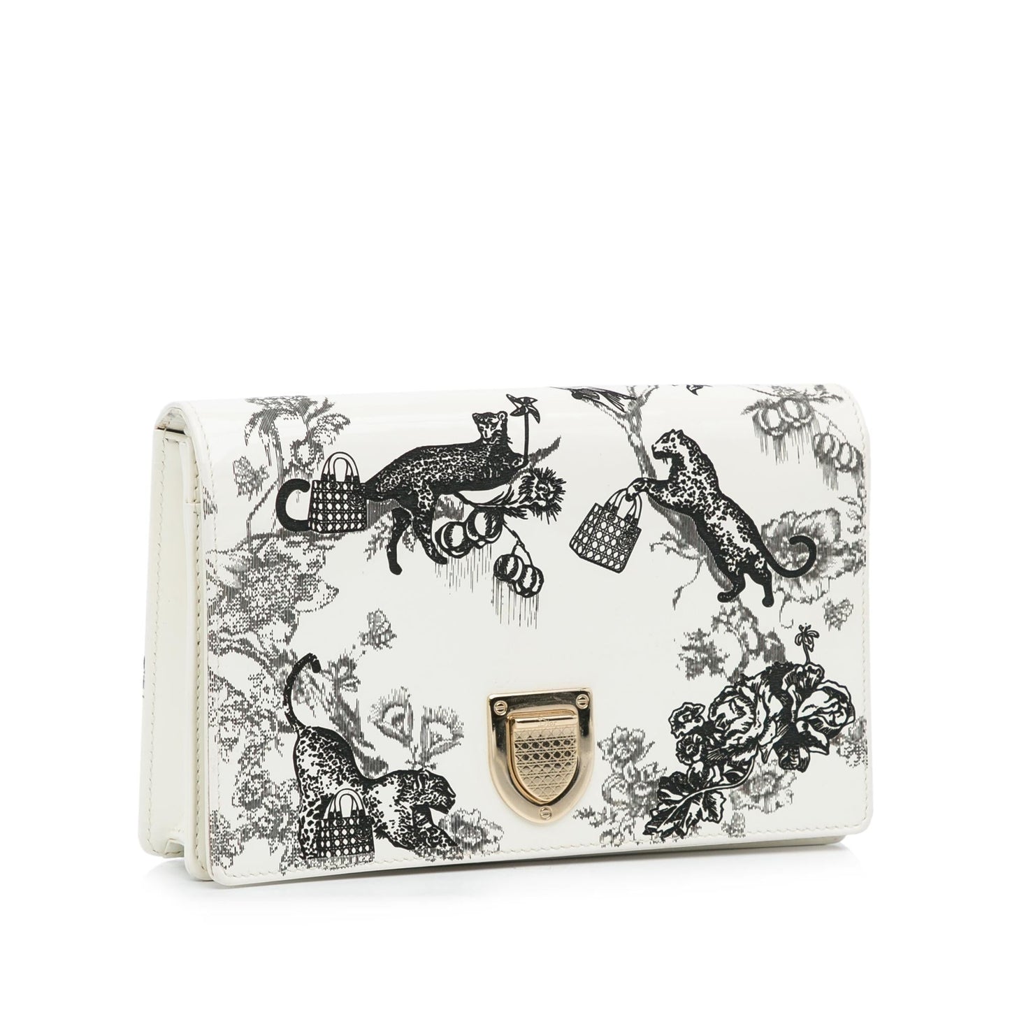 Dior Patent Diorama Toile de Jouy Clutch (SHG-RGybns)