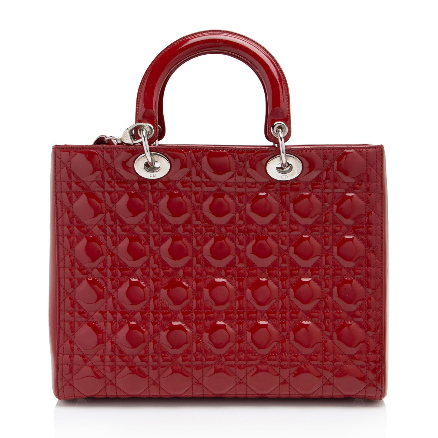 Dior Patent Leather Lady Dior Large Tote (SHF-lUu7jb)