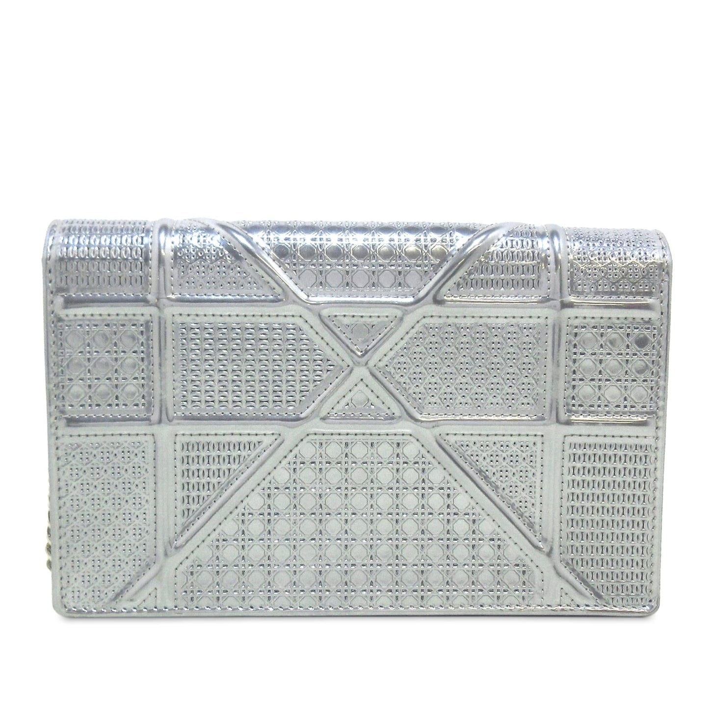 Dior Patent Microcannage Diorama Wallet on Chain (SHG-Lyb37J)