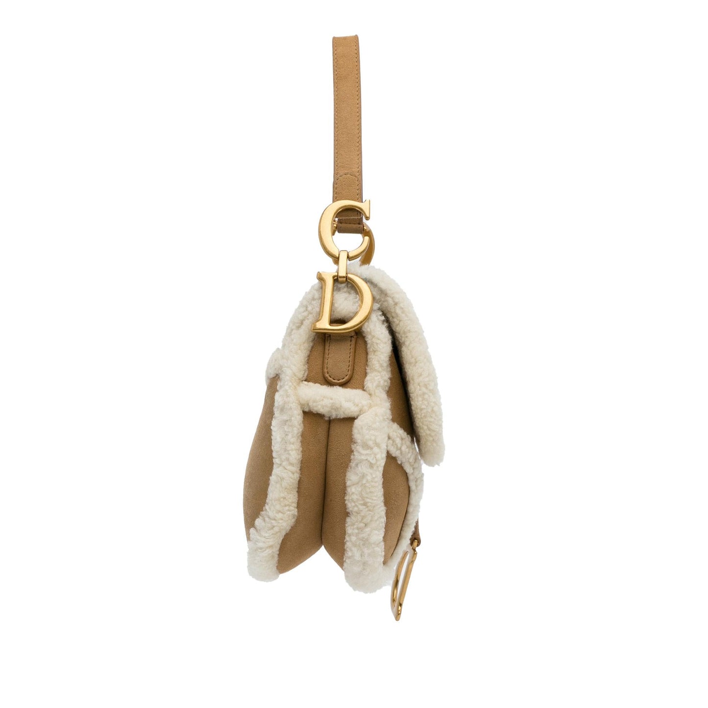 Dior Shearling Saddle Bag (SHG-BhW2DC)