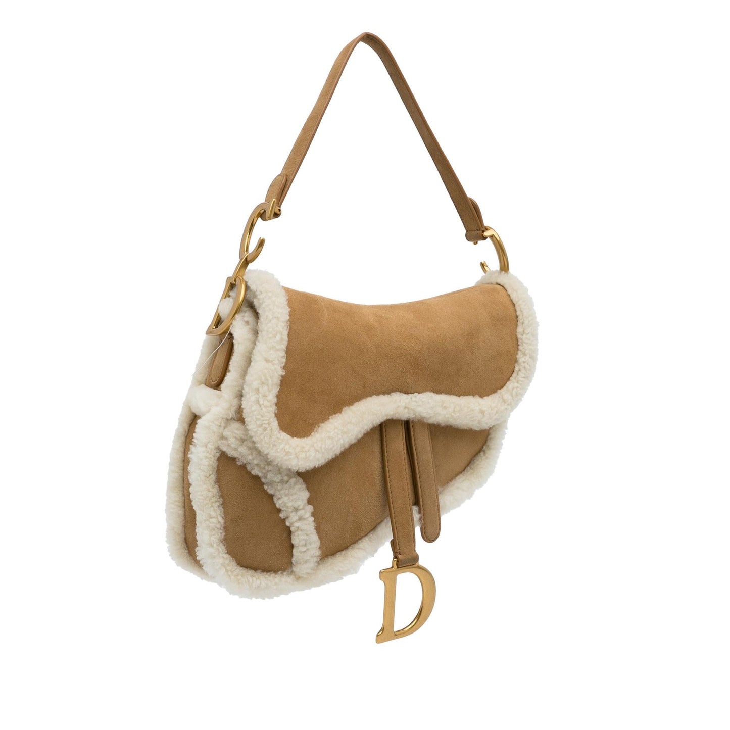 Dior Shearling Saddle Bag (SHG-BhW2DC)