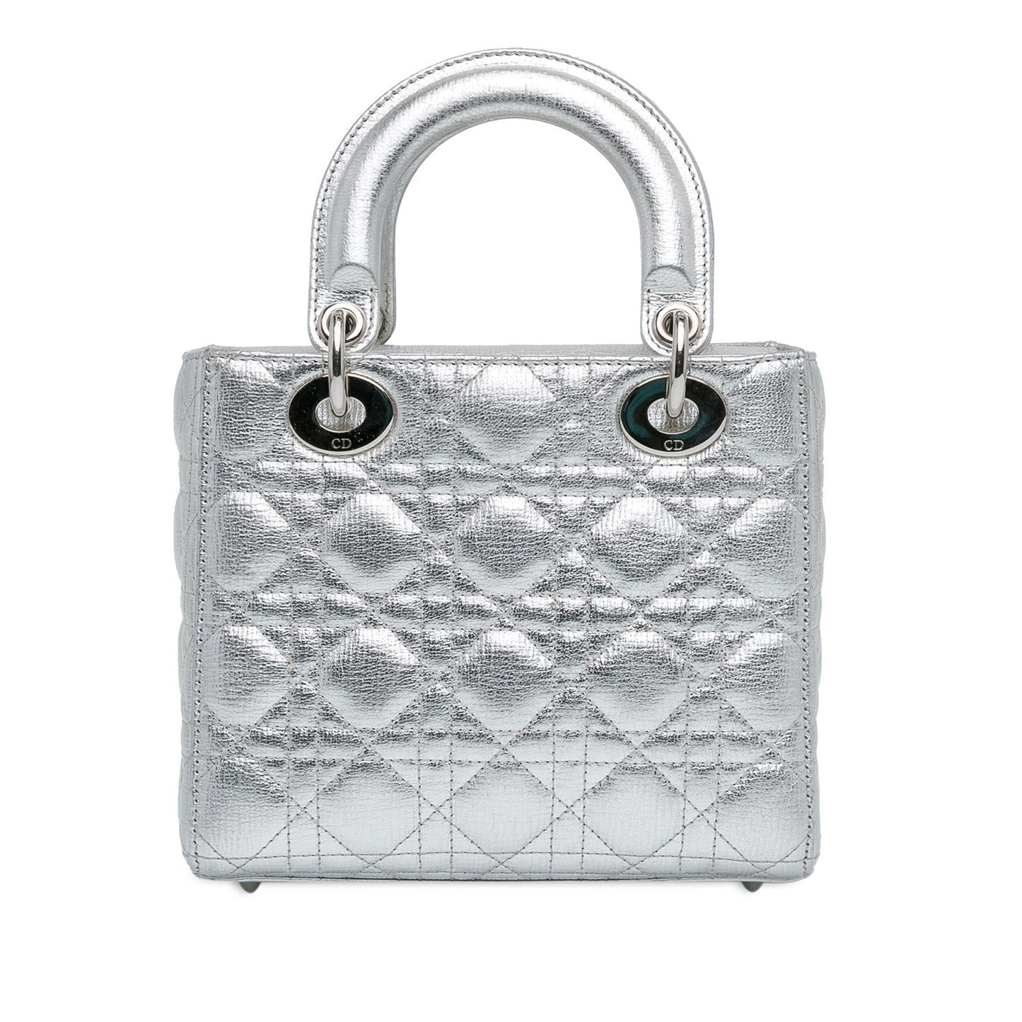 Dior Small Metallic Grained Calfskin Cannage Lucky Badges My Lady Dior (SHG-JrV0kw)