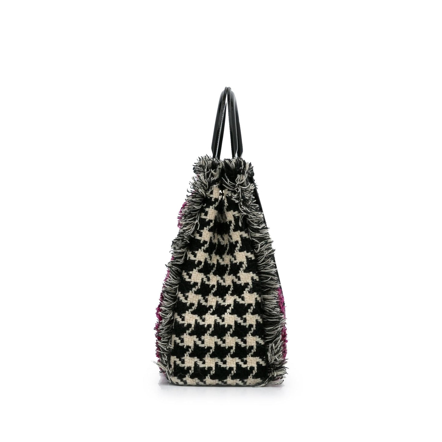 Dior Tweed Diorissimo Houndstooth Satchel (SHG-nLSAIp)