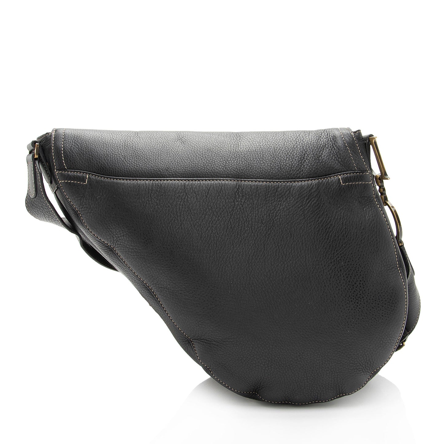 Dior Vintage Leather Baudrier Saddle Bag (SHF-uAI7sS)