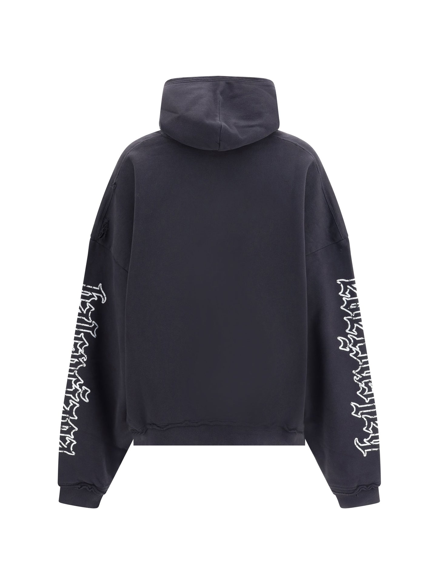 Balenciaga Women Blackletter Script Motif Hoodie