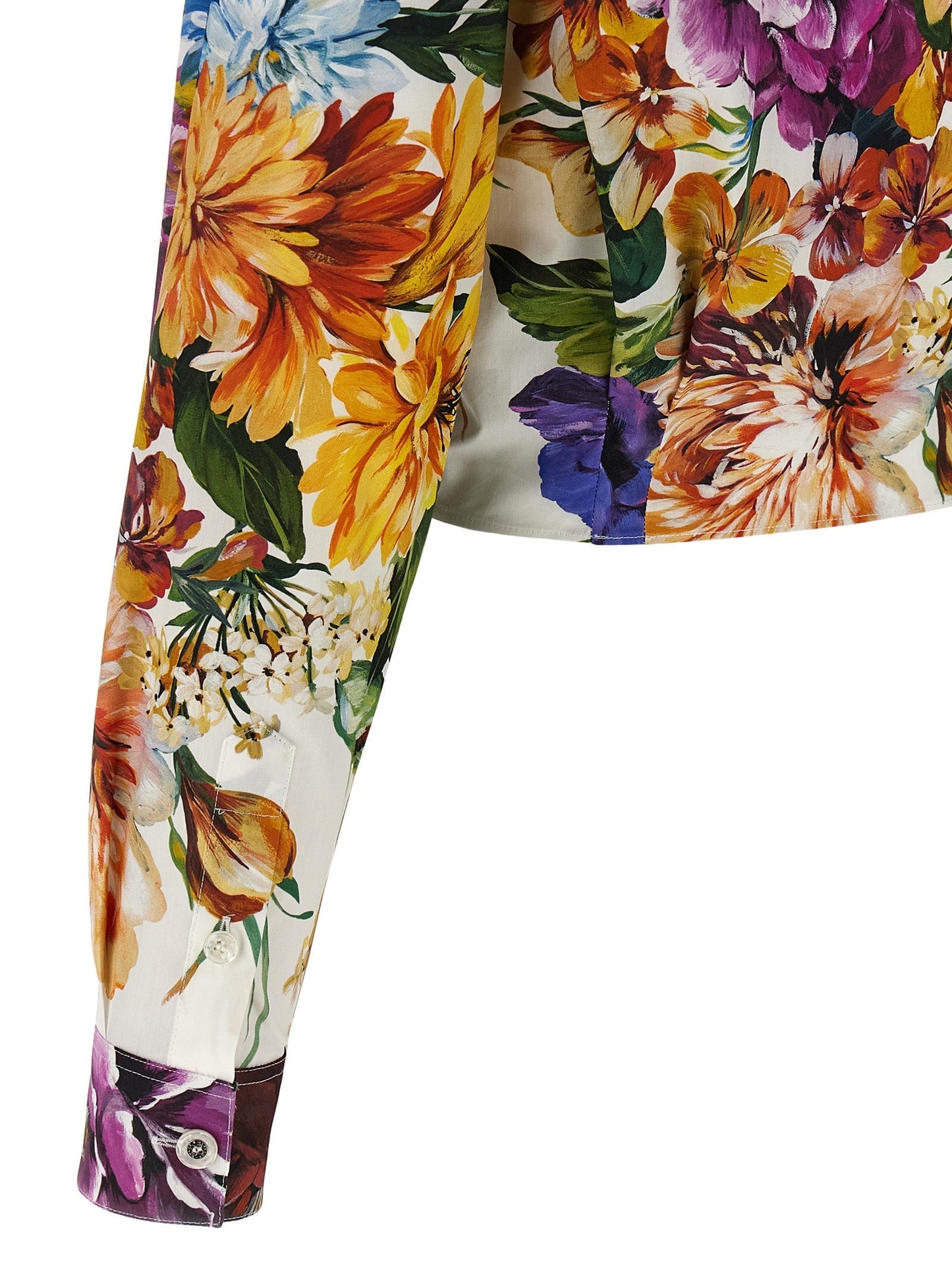 Dolce & Gabbana Women Floral Crop Shirt