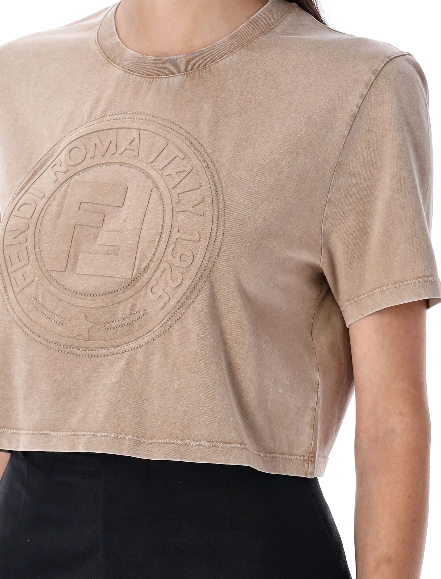 FENDI Women's Cropped Mini T-Shirt