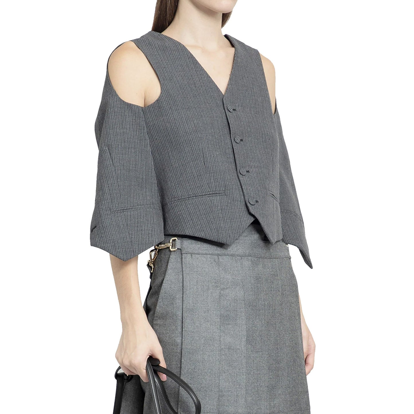 FENDI Runway Striped Vest Top