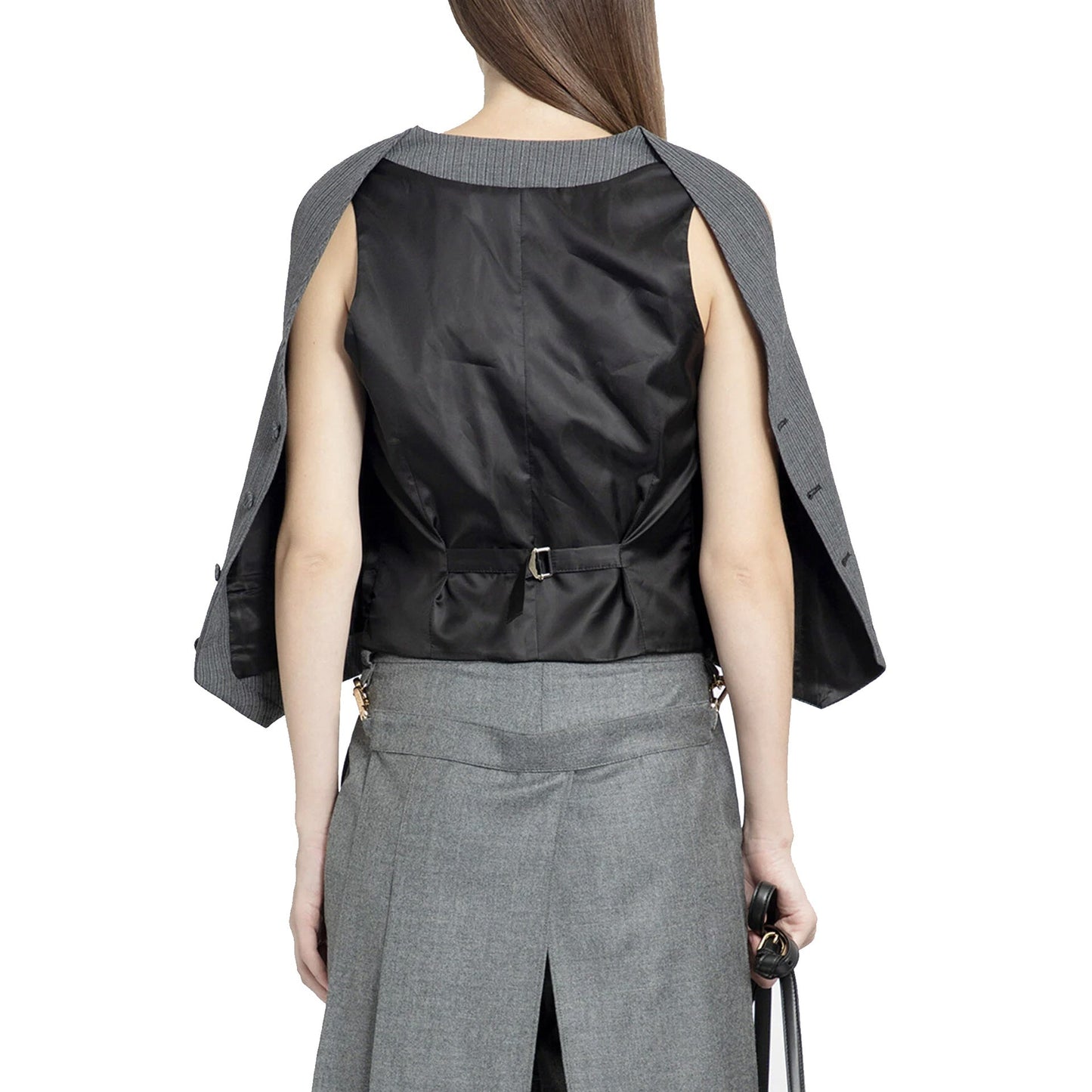 FENDI Runway Striped Vest Top