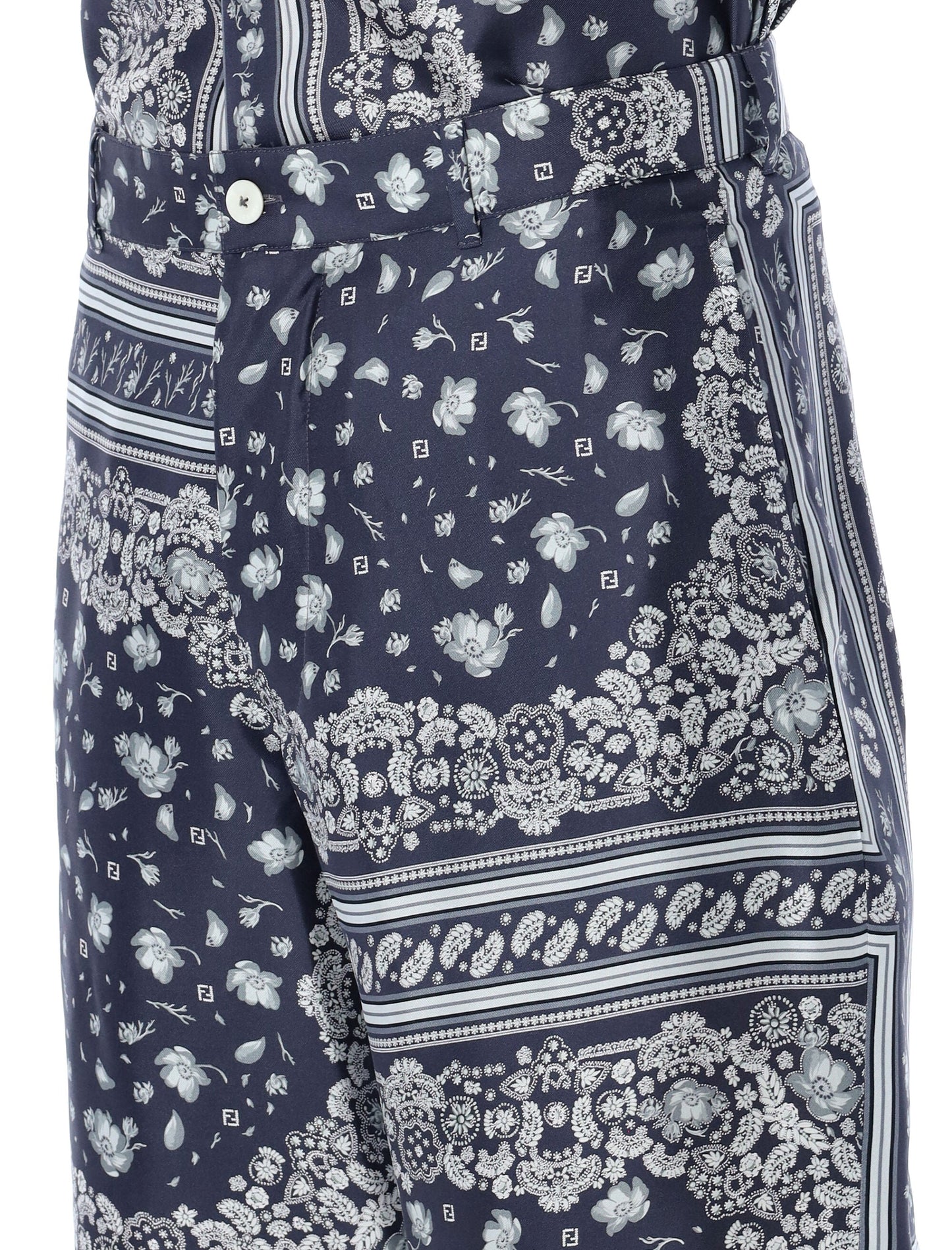 FENDI Silk Shorts in Size 48 for Ultimate Summer Style
