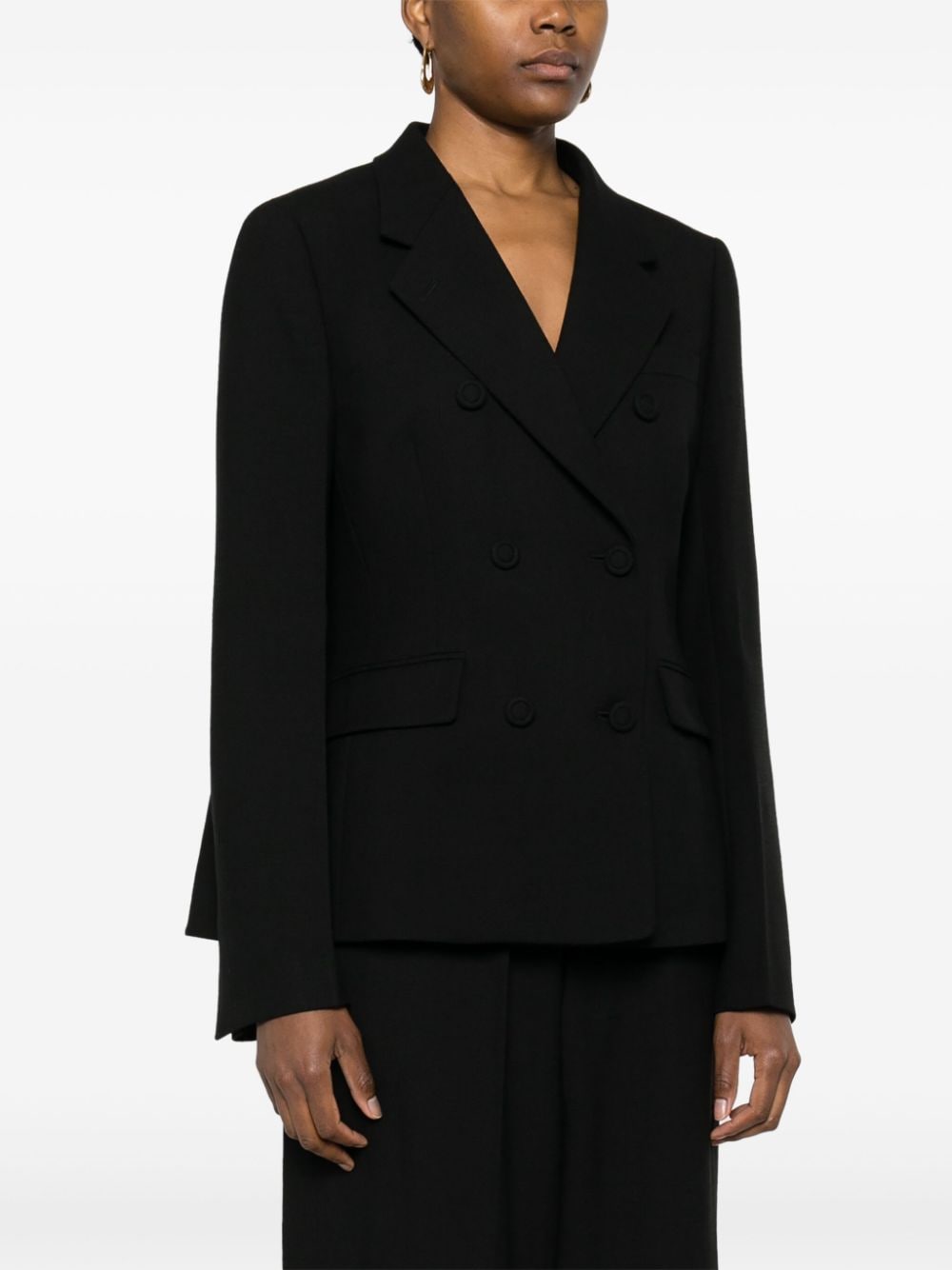 FENDI Wool Double-Breasted Blazer Jacket