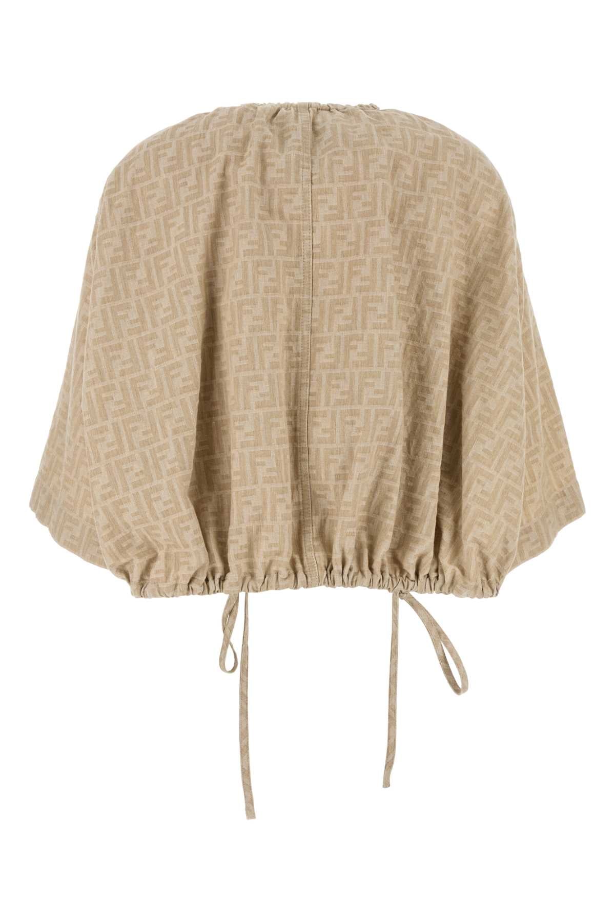 FENDI Embroidered Chambray Jacket for Women