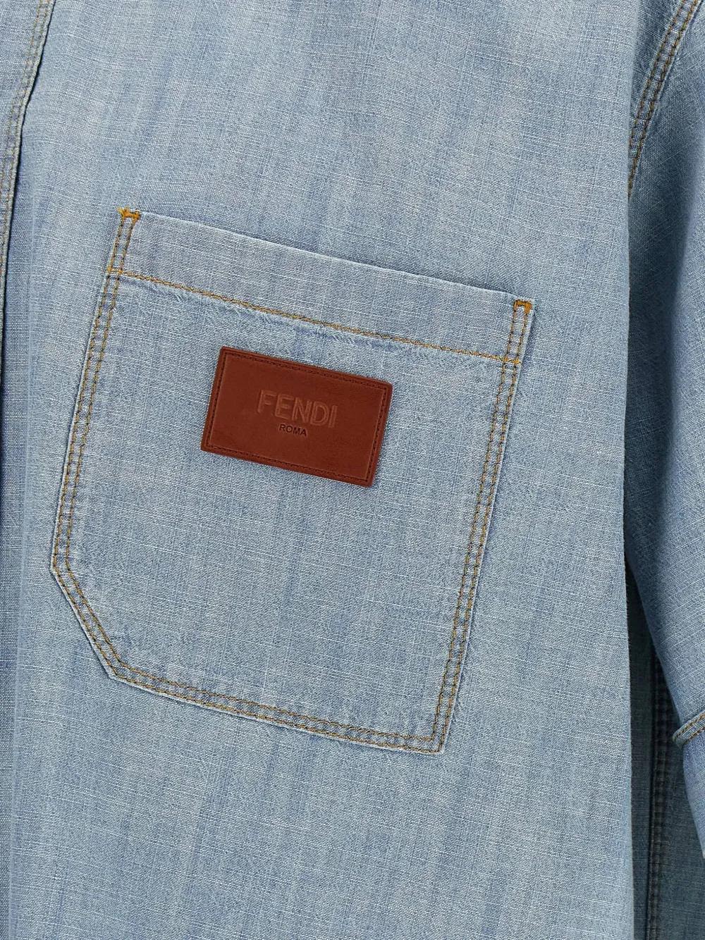 FENDI Chambray Shirt for Men - SS25 Collection