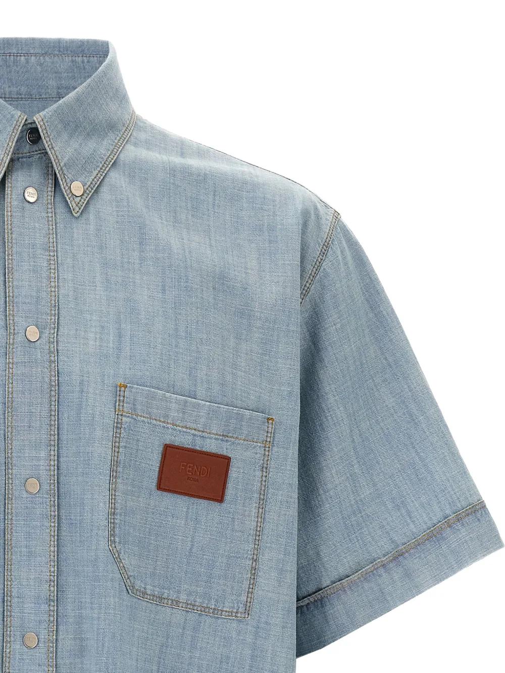 FENDI Chambray Shirt for Men - SS25 Collection