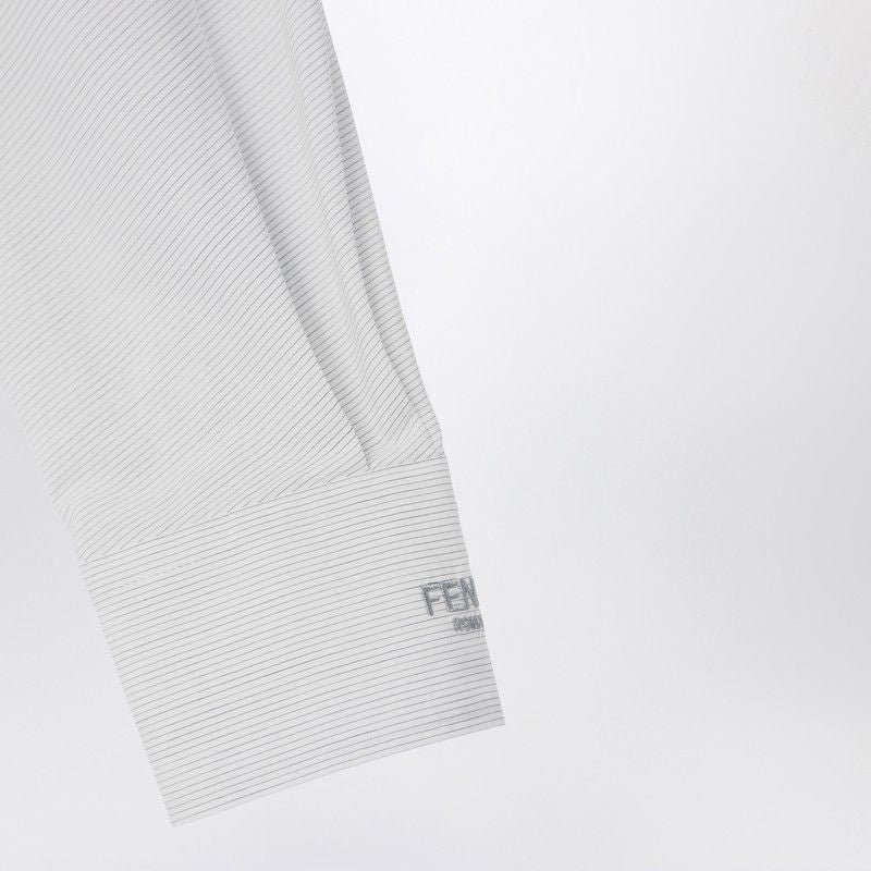 FENDI Striped Cotton Shirt with Long Sleeves for Women