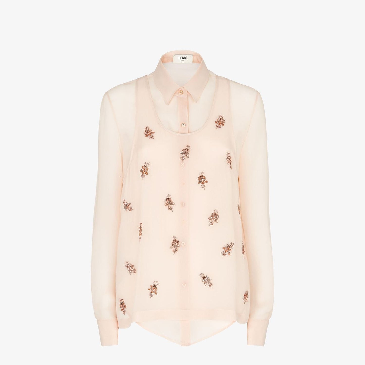 FENDI Silk Georgette Women's Top
