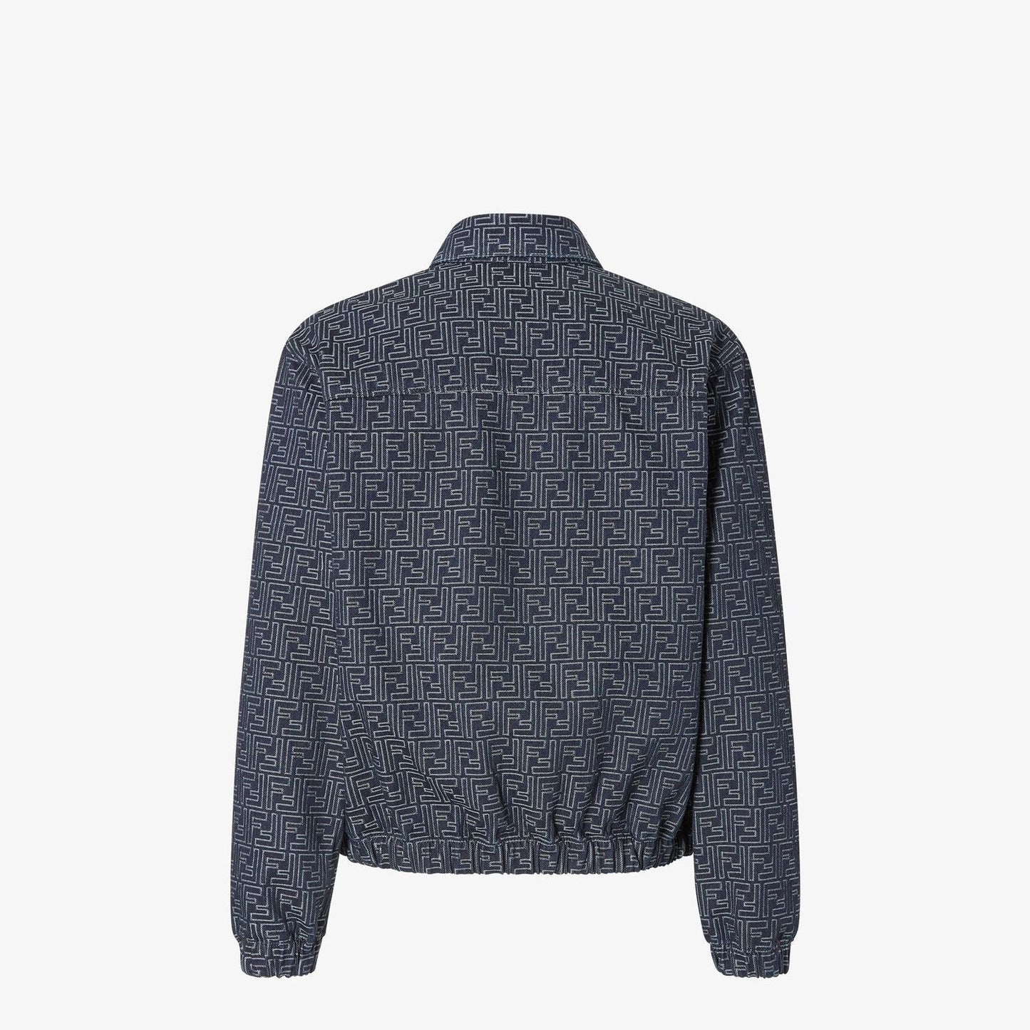 FENDI Embroidered Denim Bomber Jacket for Men