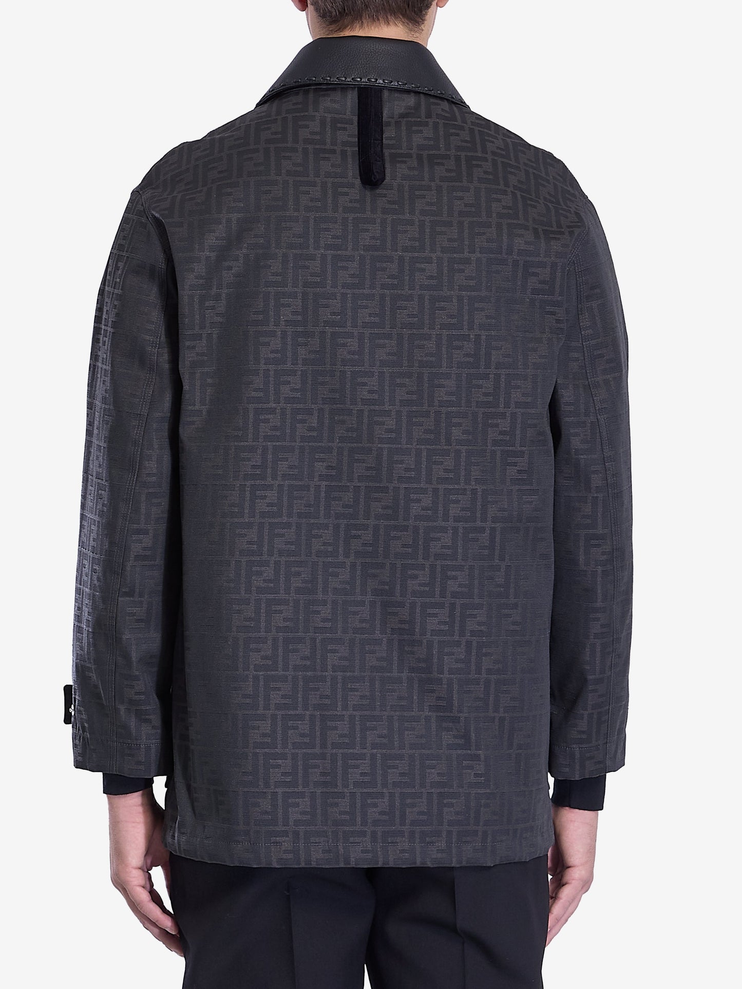 FENDI Embroidered Canvas Jacket for Men
