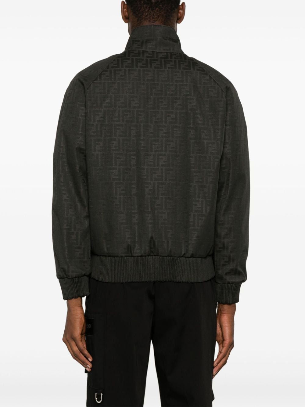 FENDI Embroidered Polyester Blend Bomber Jacket for Men