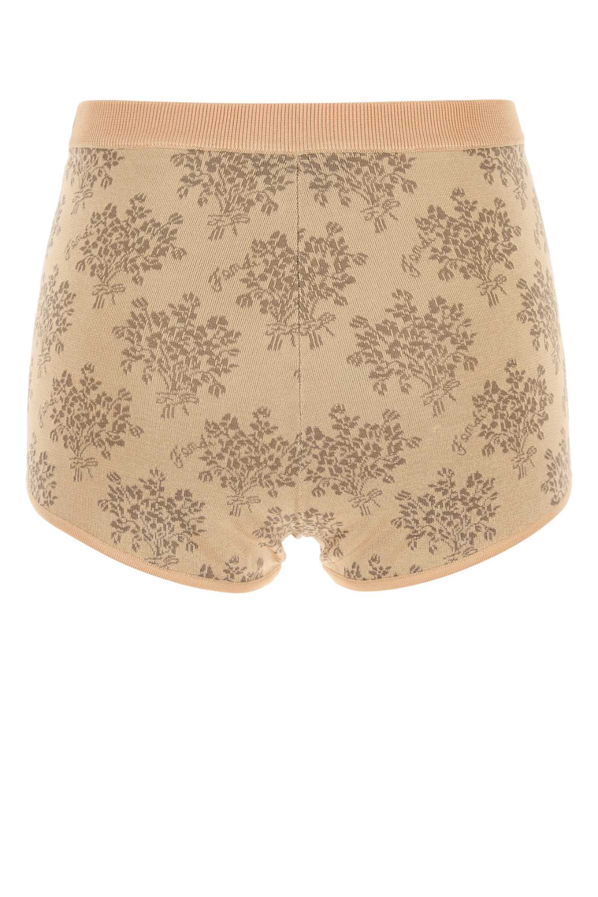 FENDI Embroidered Viscose Mini Shorts for Women
