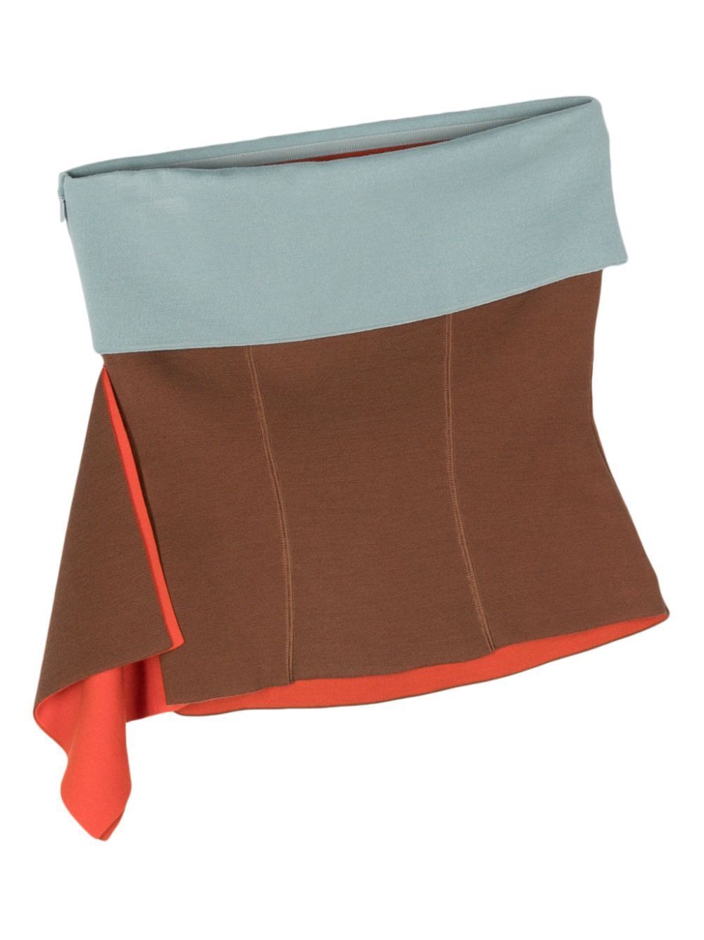 FENDI Multicolor Stretch Wool Blend Mini Top