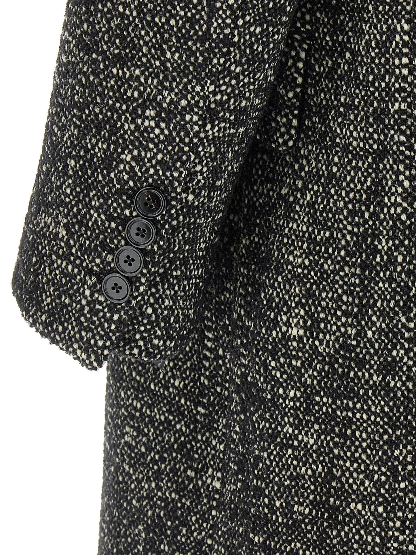 Dolce & Gabbana Men Bouclé Wool Coat