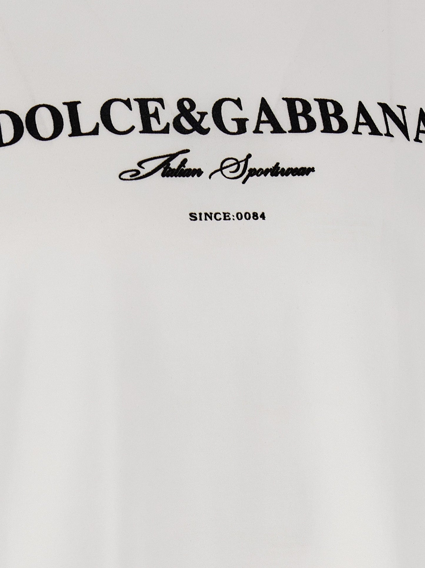 Dolce & Gabbana Men Flock Print T-Shirt