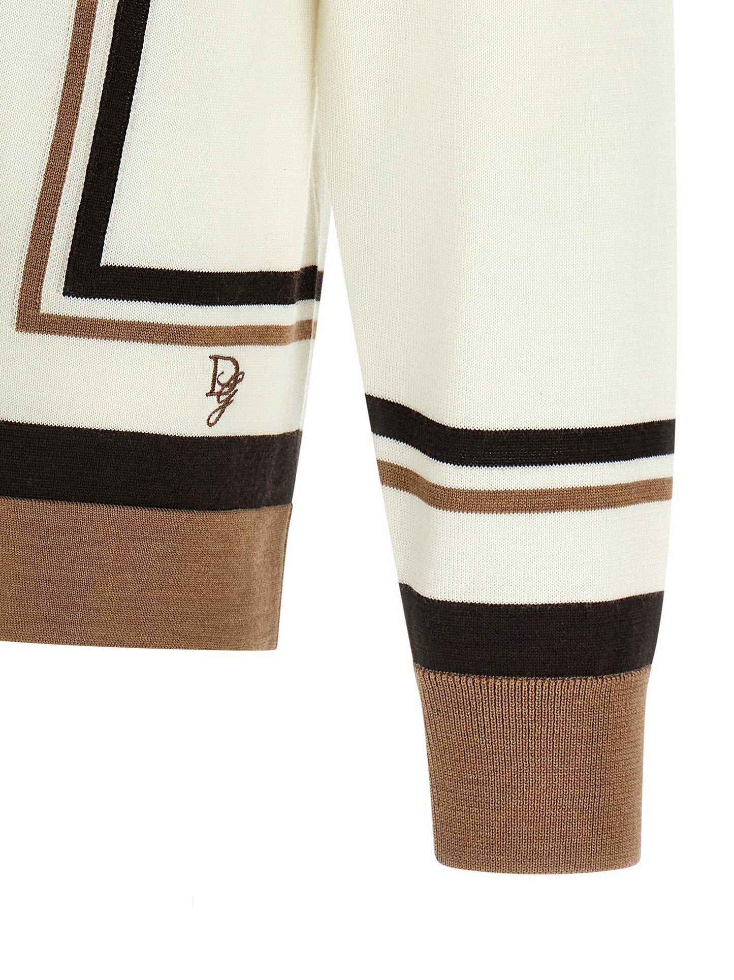 Dolce & Gabbana Men Logo Embroidery Cardigan