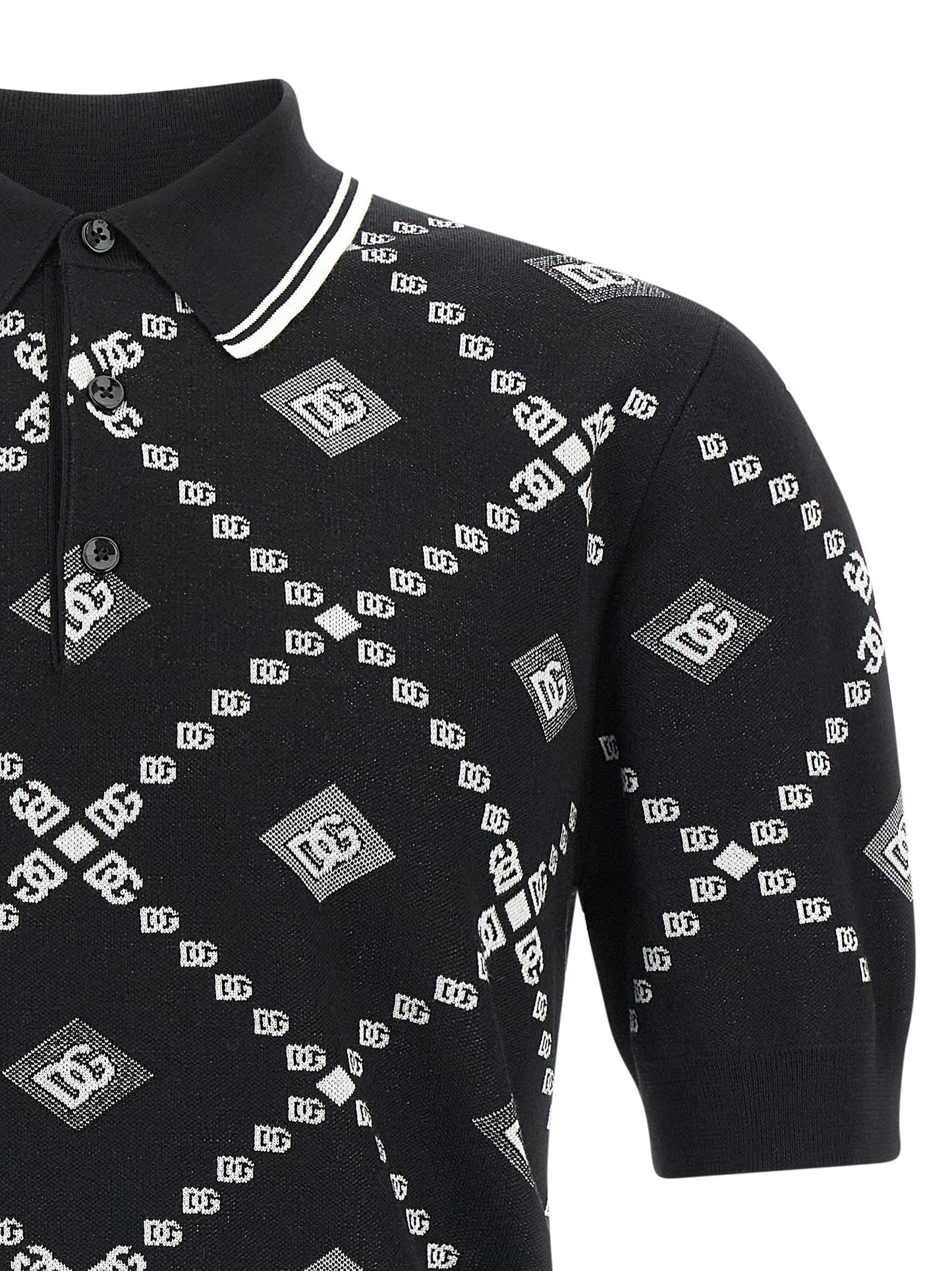 Dolce & Gabbana Men Knitted Polo Shirt