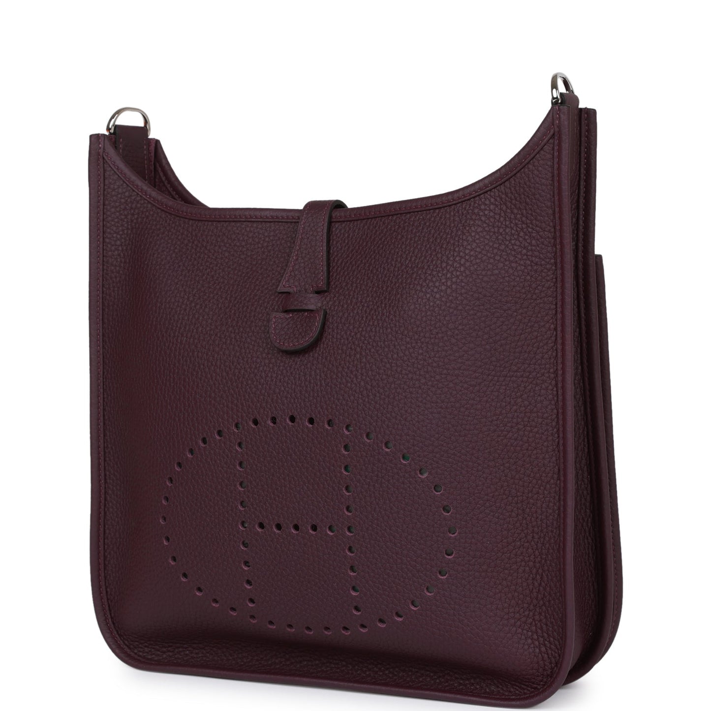 Hermes Evelyne III PM Cassis Clemence Palladium Hardware