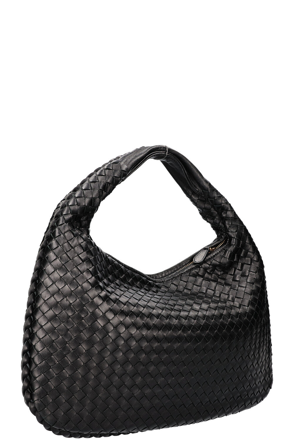 BOTTEGA VENETA Small Hobo Veneta Intrecciato Black