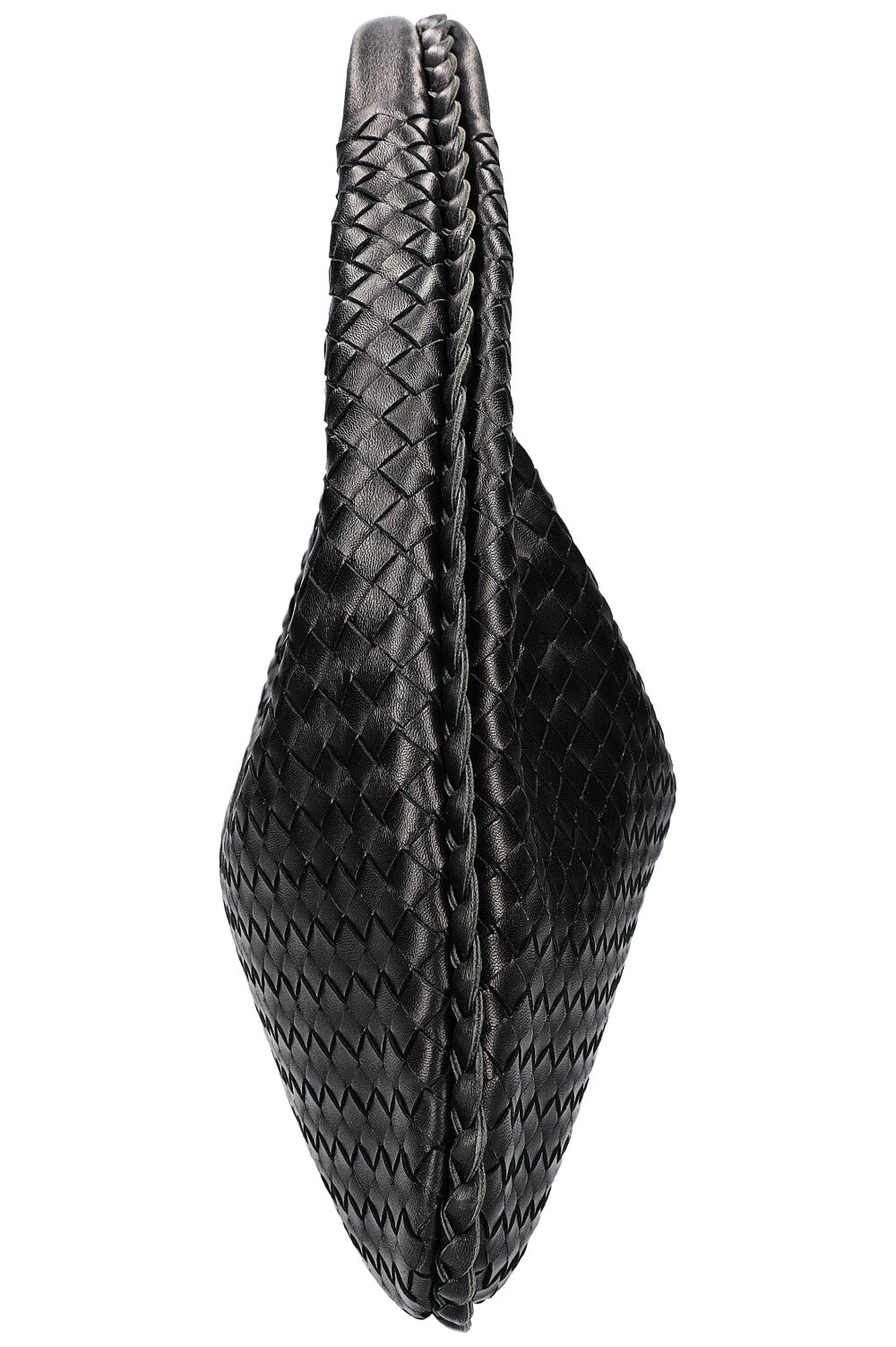 BOTTEGA VENETA Small Hobo Veneta Intrecciato Black
