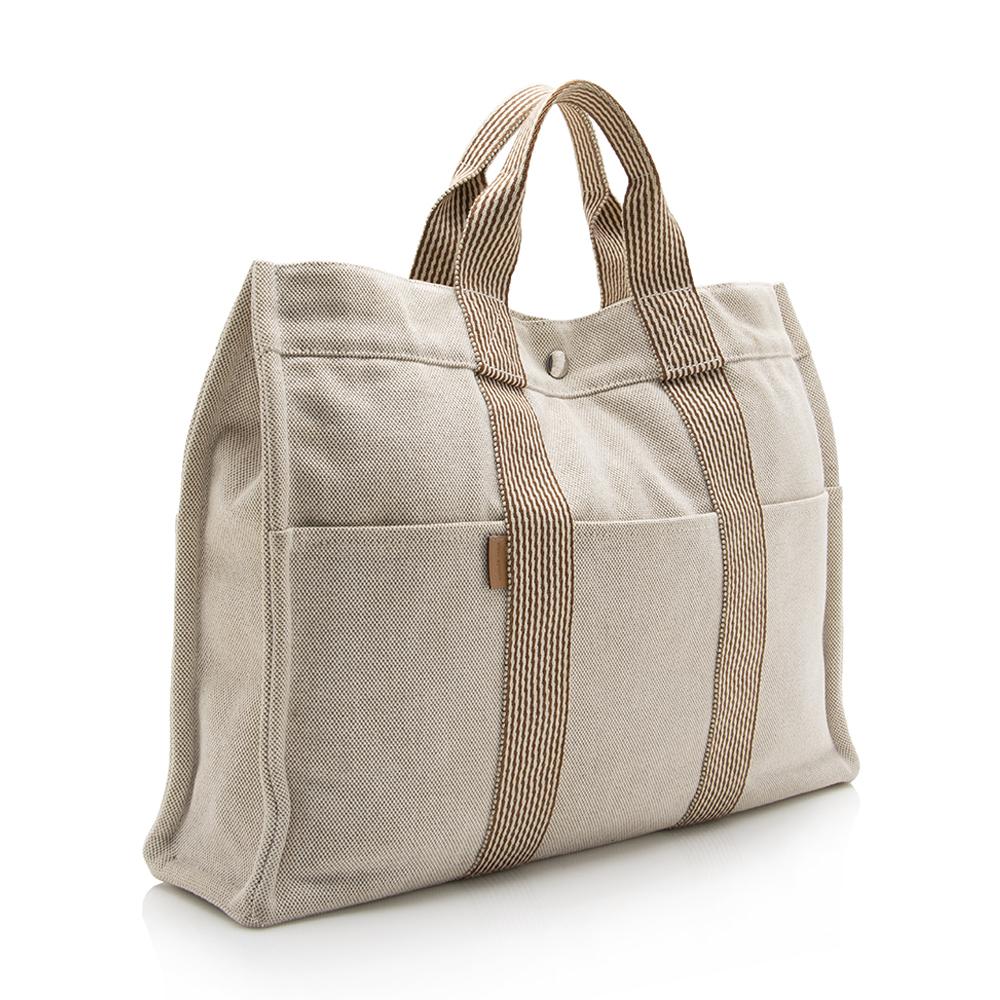 Hermes Canvas Herline MM Tote (SHF-14176)