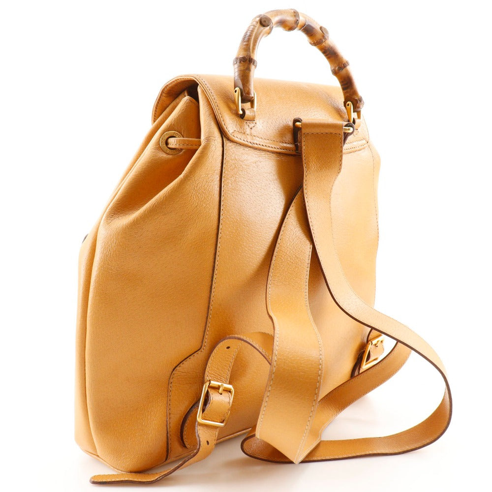 Gucci Bamboo Backpack Leather