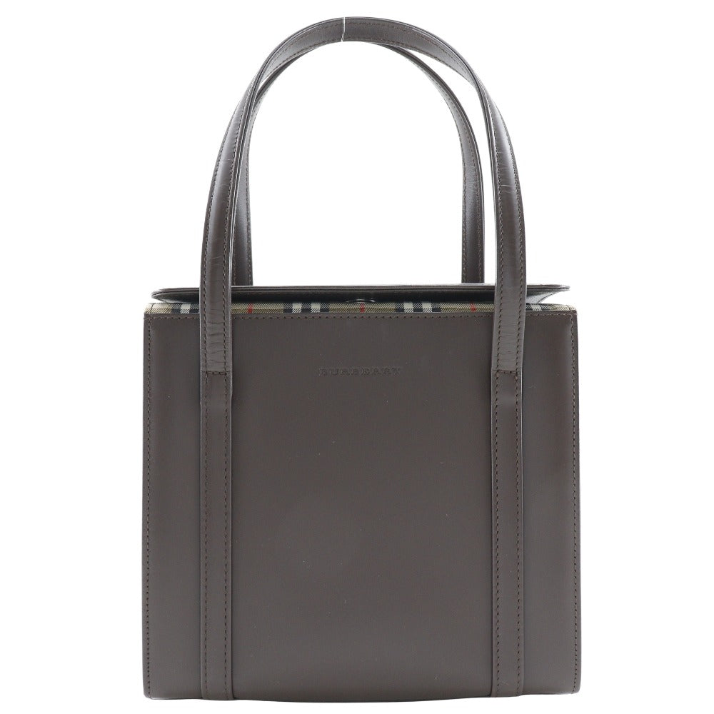 Burberry Box Handbag Nova Check Leather
