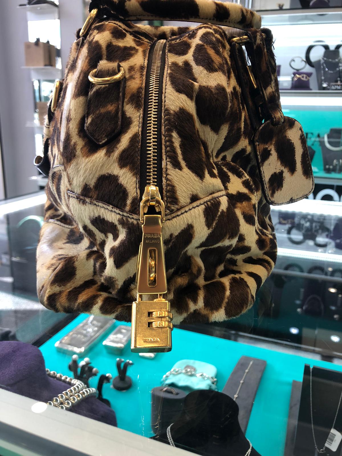 Prada Leopard Print Handbag
