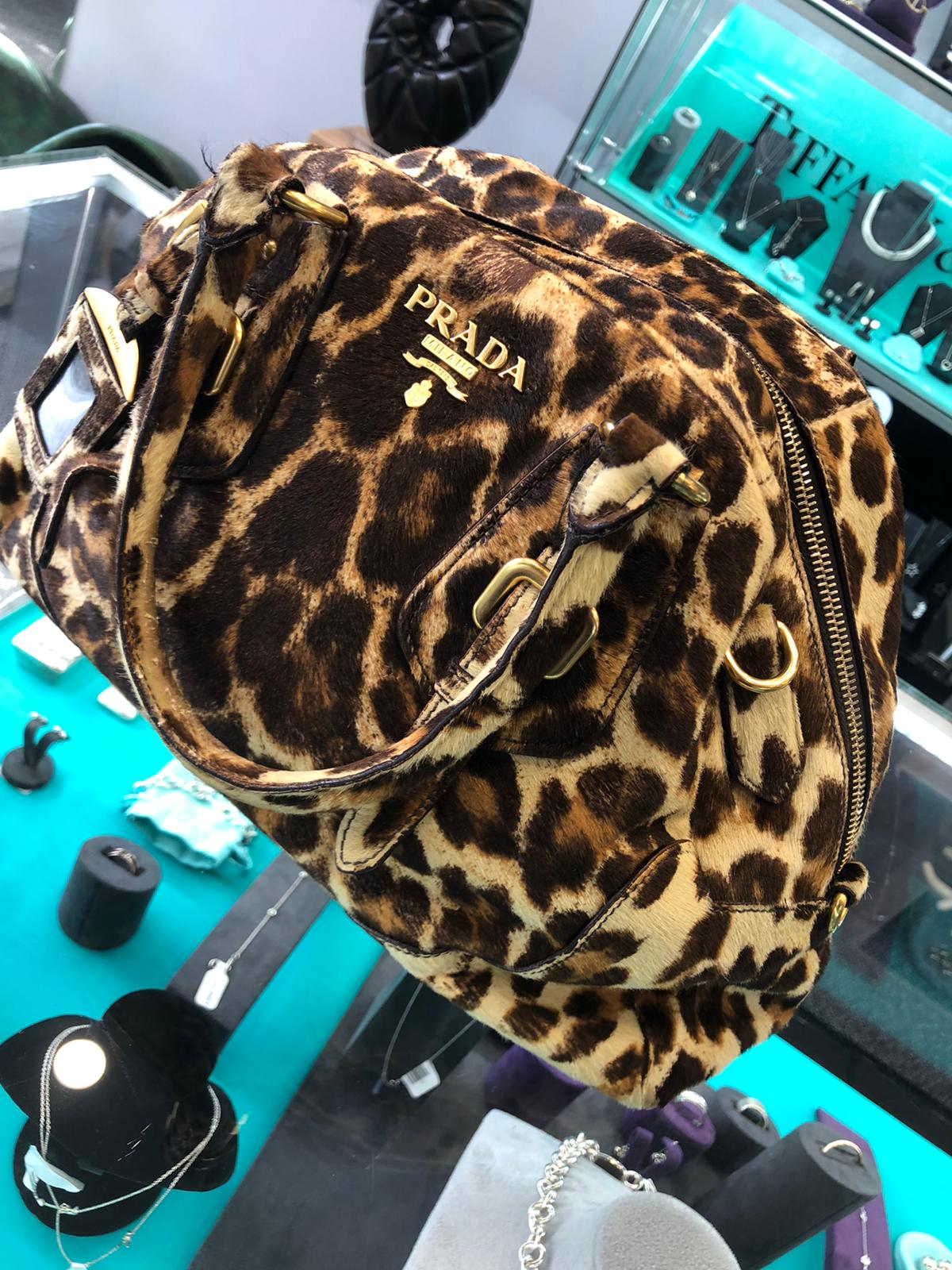 Prada Leopard Print Handbag